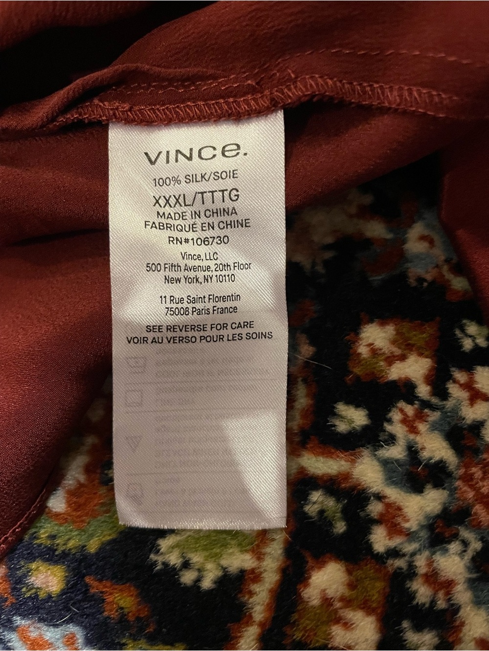 🍷Vince silk button up blouse🍷 - Picture 4 of 6